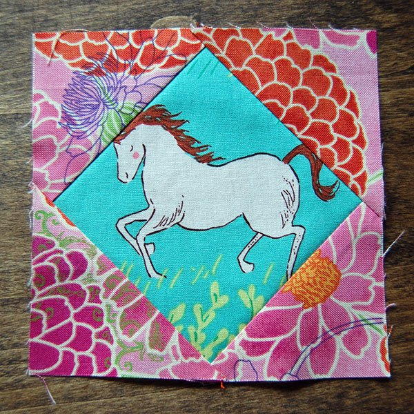 Diamond in a Square Quilt Block | FaveQuilts.com