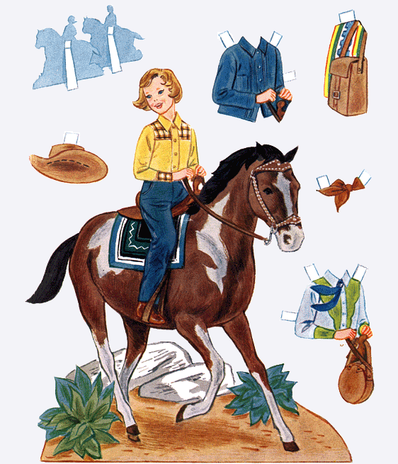 Horse paper dolls hotsell