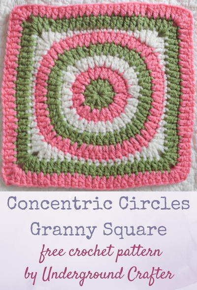 Concentric Circles Granny Square