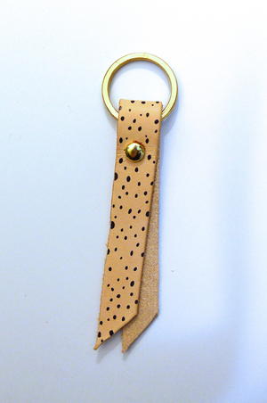 Easy DIY Designer-Inspired Leather Key Chain