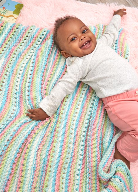 Rock Candy Knit Blanket Pattern