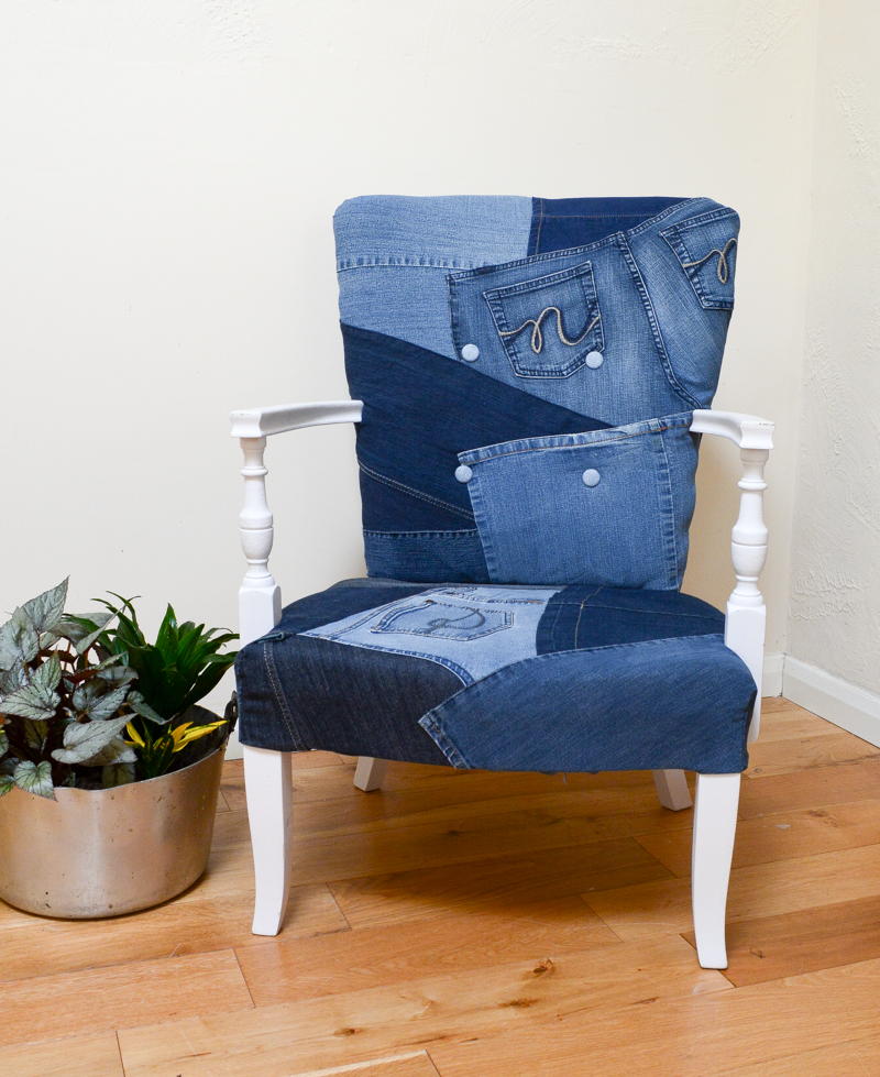 DIY Upcycle a Chair with Denim