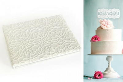 Gartner Studios Mod Lace Guest Book and Cake Topper