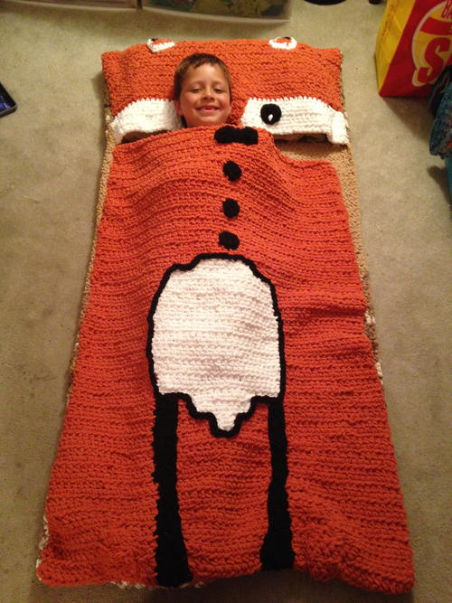 Kid's Fox Sleeping Bag