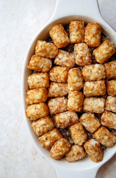 Cozy Tater Tot Casserole for Two