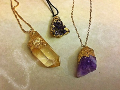 Gold Dipped DIY Crystal Charms