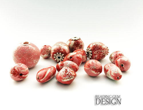 No Bake Resin Clay Candy Swirl Beads