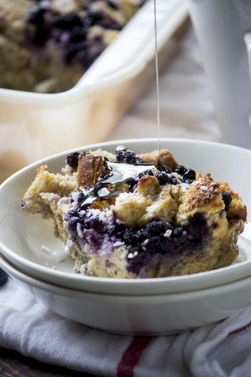 Blueberry French Toast Casserole | AllFreeCasseroleRecipes.com