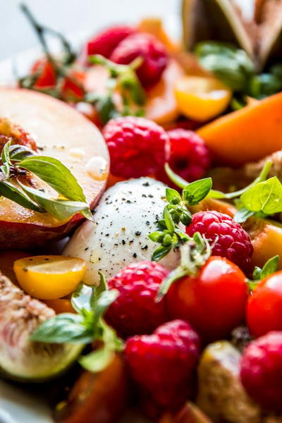 Summer Fruit Caprese Salad