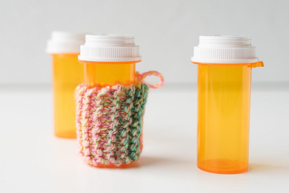 Watermelon DIY Pill Bottle Cozy | FaveCrafts.com