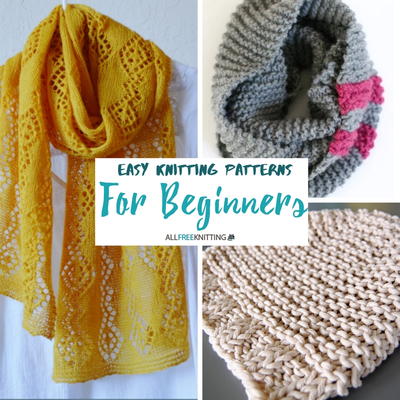 Easy knitting scarf patterns for beginners free
