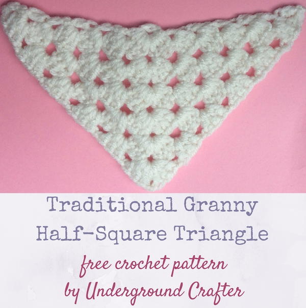 Traditional Granny Half-Square Triangle