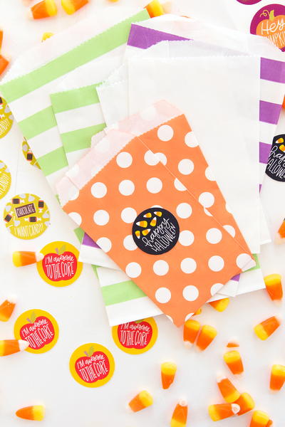 Printable Halloween Scratch and Sniff Stickers
