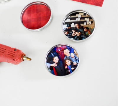 Christmas Card Jar Lid Magnets Allfreeholidaycrafts Com