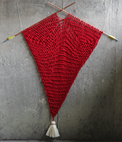 Arrowed Yarn Wall Hanging