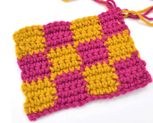 Checkerboard Crochet Stitch Tutorial