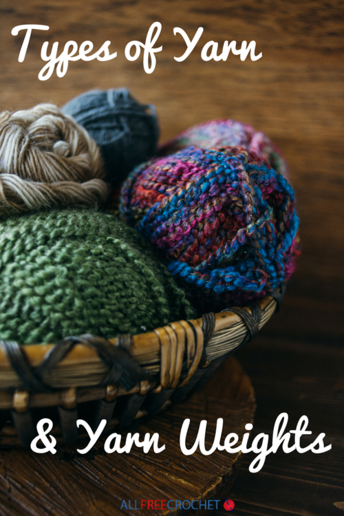 Knitting yarn weight chart