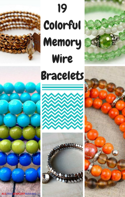 19 Colorful Memory Wire Bracelets