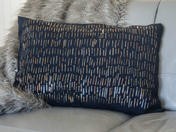 Metallic Foil DIY Pillow