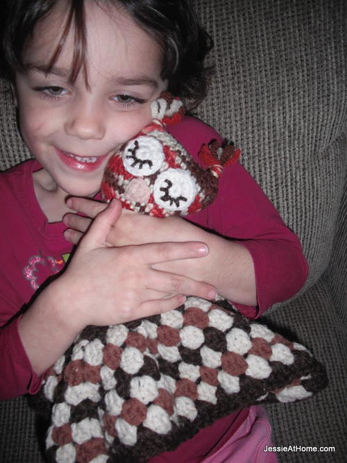 Snuggly Owl Lovey Blanket