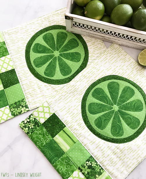 Lime Zest Placemat Pattern