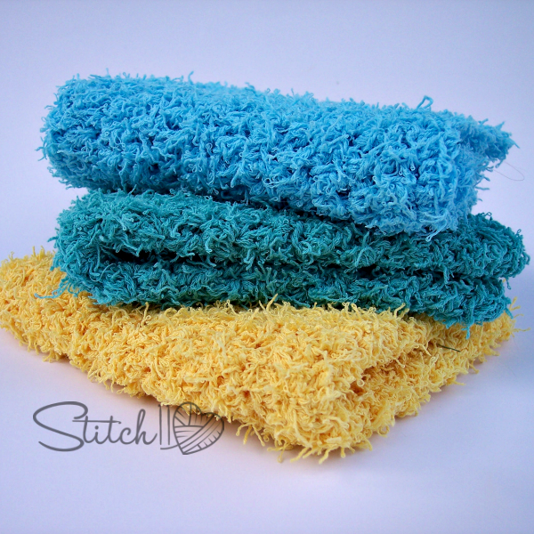 Simple Square Scrubby Dish Cloth