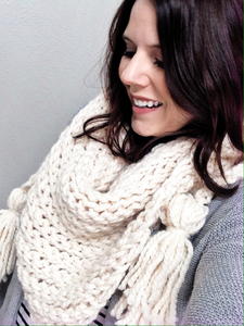 Canyon Triangle Scarf | AllFreeCrochet.com