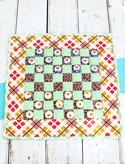 Fabric Checkerboard DIY Game