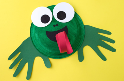 Kooky Paper Plate Frog 