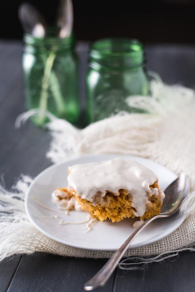 Maple Frosted Pumpkin Cake