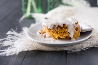 Maple Frosted Pumpkin Cake