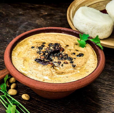 South Indian Style Peanut Garlic Chutney