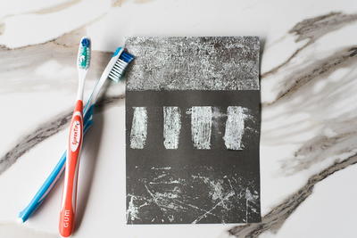 Old Toothbrush Art Painting Techniques