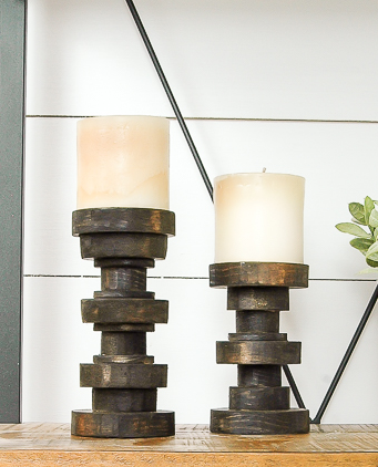 Subtle Elegance Pillar Candle Holders