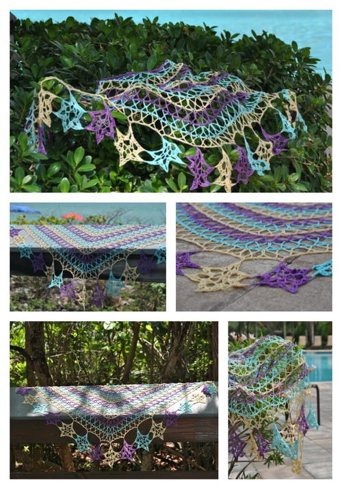 Fine Trixie Crochet Shawl