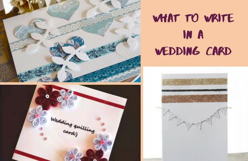 What to Write in a Wedding Card