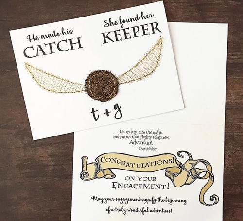 Harry Potter-Themed Printable Wedding Cards