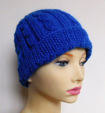 Easy cable online knit hat pattern