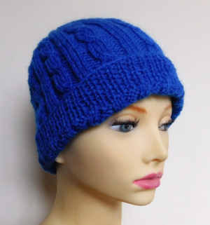 cable knit bobble hat pattern