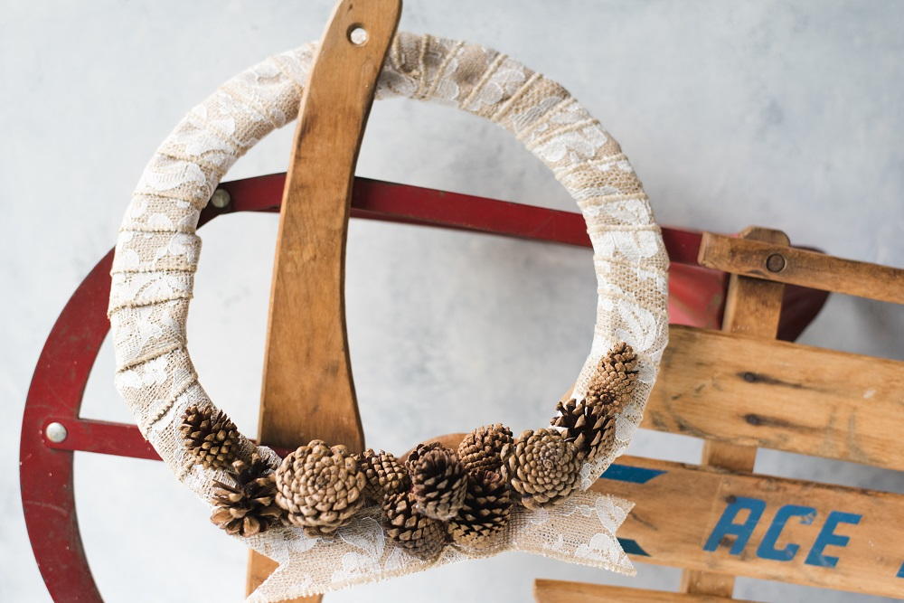 DIY Christmas Button Wreath