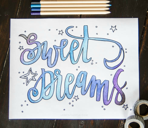 Sweet Dreams Printable Coloring Page | FaveCrafts.com