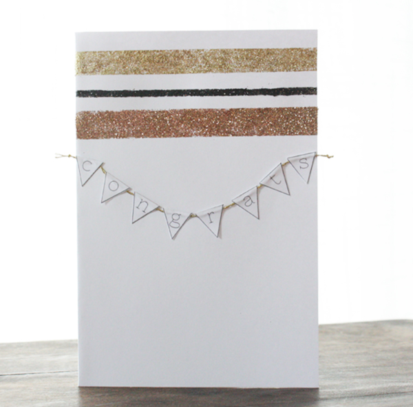 Glittering Wedding Card