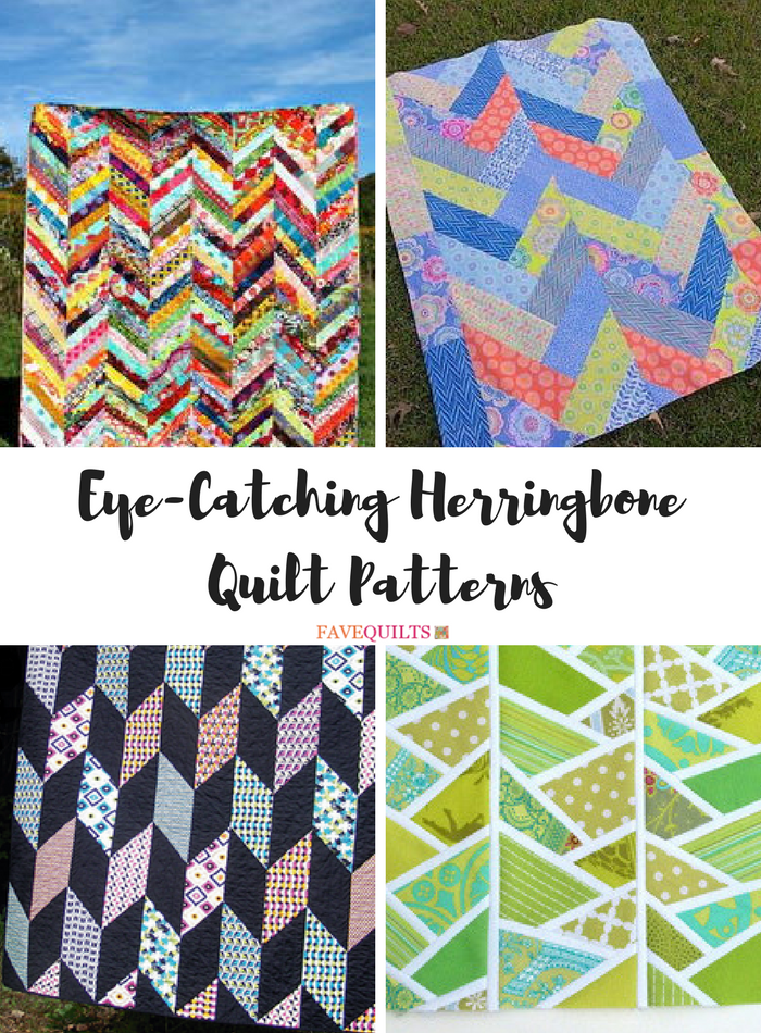 9 Eye-Catching Herringbone Quilt Patterns | FaveQuilts.com