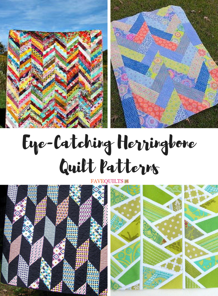 9 EyeCatching Herringbone Quilt Patterns