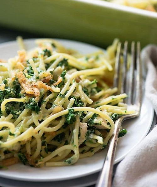 Monterey Chicken Spaghetti Casserole