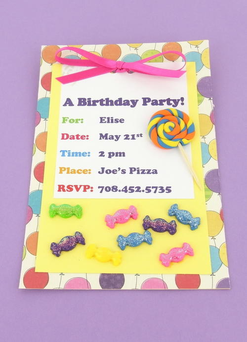 Enticing DIY Birthday Invitations