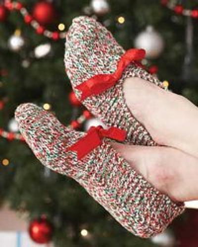 Holiday Knit Slippers