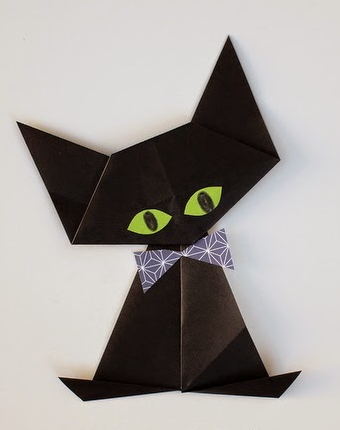 Spooky Origami Cat