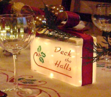 Christmas and Holly DIY Table Centerpiece