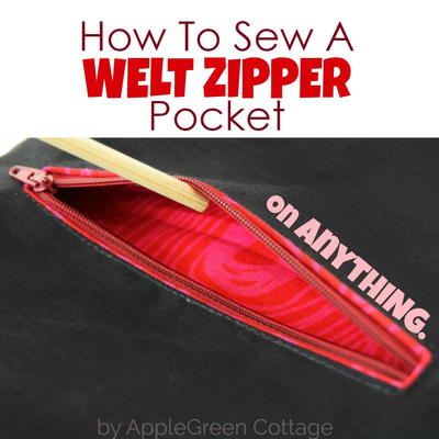 Sew A Welt Zipper Pocket